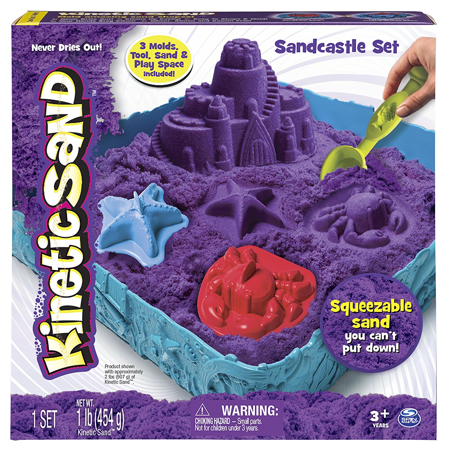 Набор Kinetic sand - Песок для лепки, песочница и формочки  
